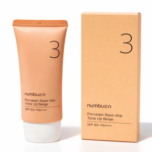 کرم ضد آفتاب و زیرساز آرایشی نامبوزین شماره ۳ (numbuz:n No.3 Porcelain Base-skip Tone Up Beige) - حجم ۵۰ میل