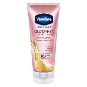 لوسیون بدن سرم‌برست وازلین Gluta-Hya Dewy Radiance Vaseline Healthy Bright