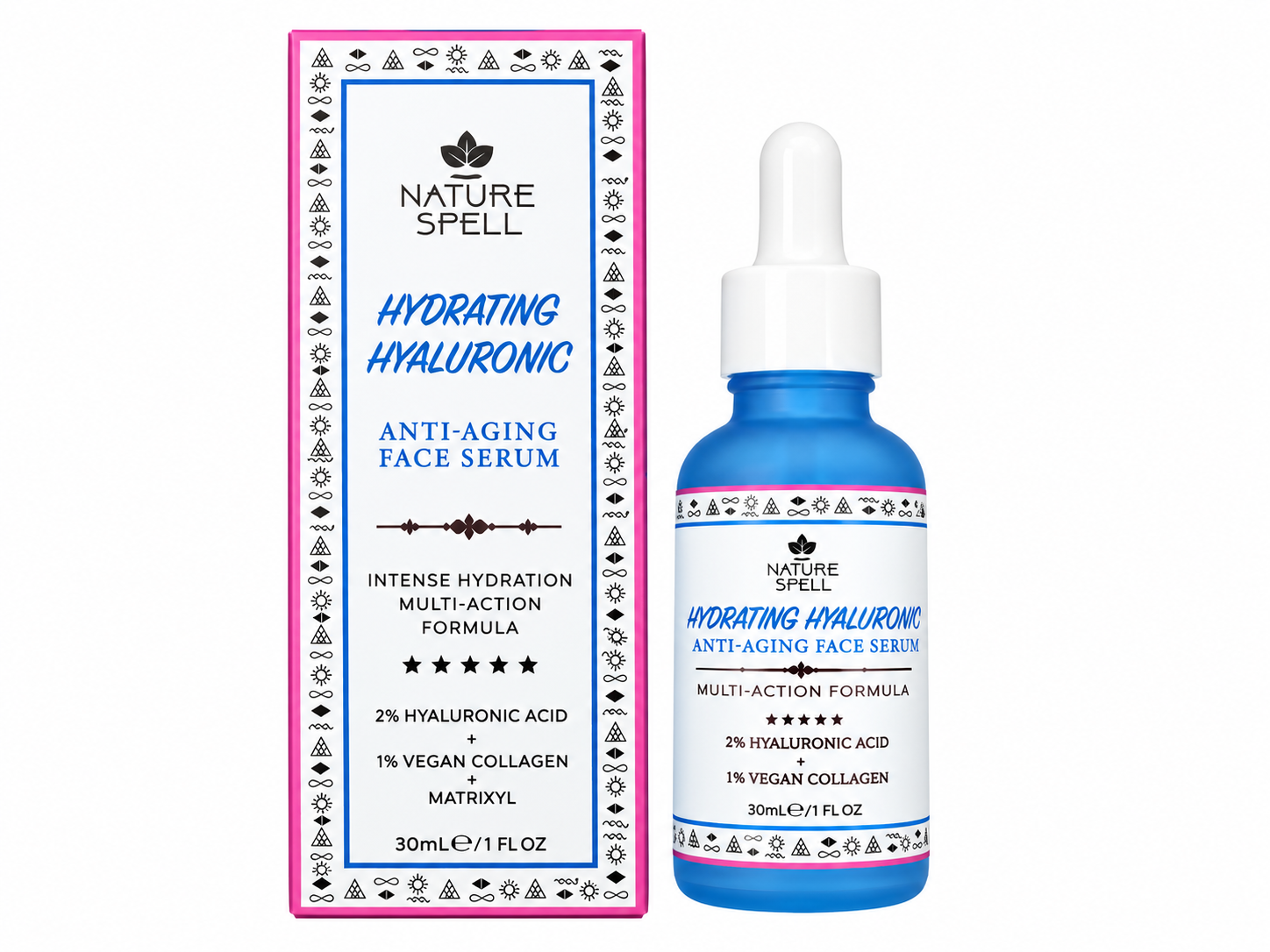 سرم صورت هیالورونیک اسید نیچر اسپل Hydrating Hyaluronic Anti-Aging Face Serum