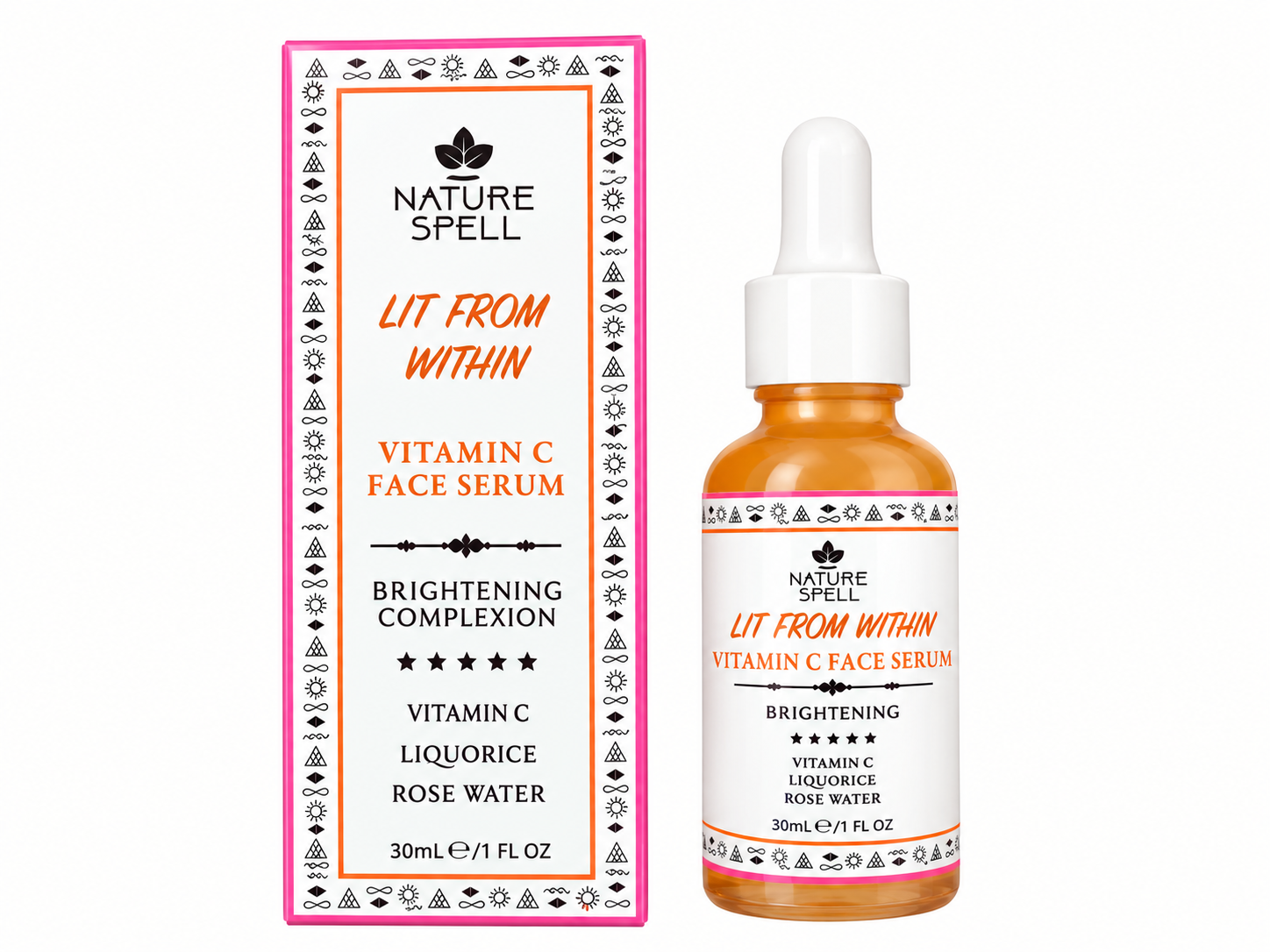 سرم ویتامین C نیچر اسپل Lit From Within Vitamin C Face Serum