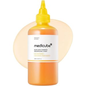 تونر لایه‌بردار کوجیک اسید و زردچوبه مدی‌کیوب Medicube Kojic Acid Turmeric Resurfacing Toner 250ml