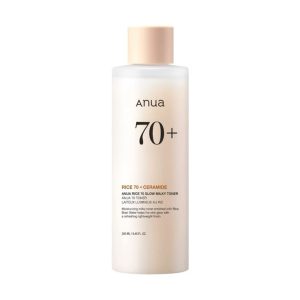تونر شیری برنج و سرامید ۷۰٪ آنوا Anua Rice 70 Glow Milky Toner 250ml