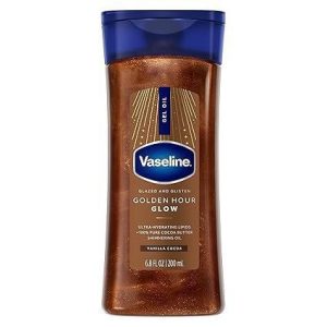روغن شیمر بدن وازلین Vaseline Glazed & Glisten Golden Hour Glow Shimmering Oil